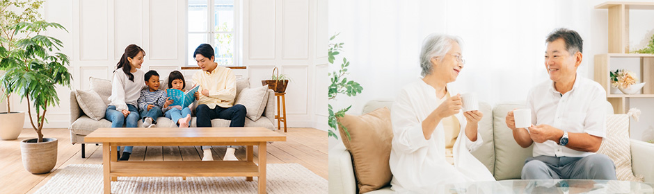 お客様の大切な瞬間に常に寄り添い、世代を超えて、一生涯のお付合いをさせていただきます。