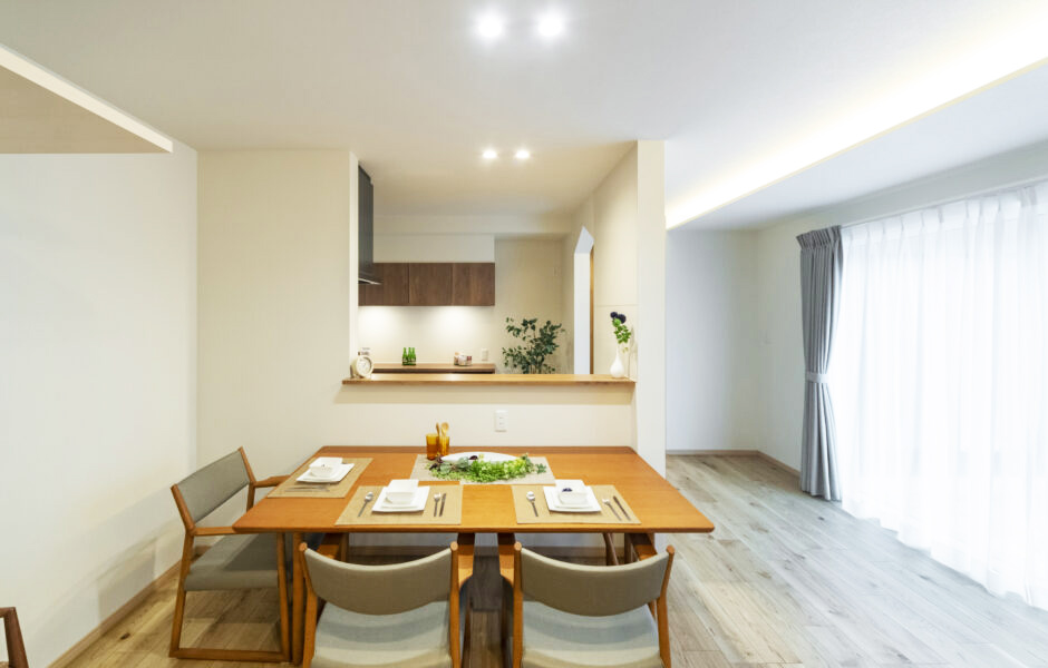 家事をしながらでも家族団らんできるキッチン